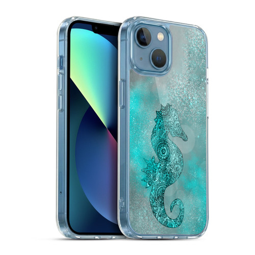 LebensArt Beings Seahorse Soft Gel Case for Apple iPhone 13 Mini & MagSafe