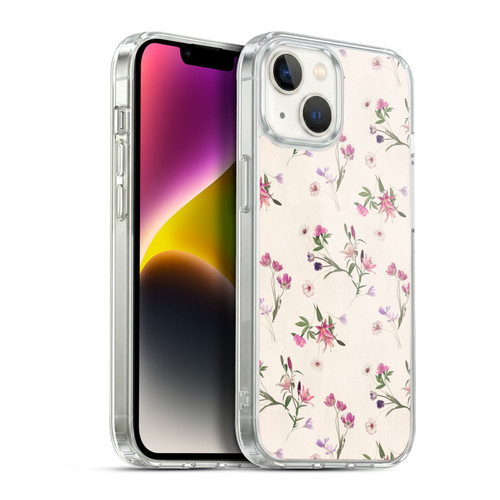 Micklyn Le Feuvre Florals Scattered Soft Gel Case for Apple iPhone 14