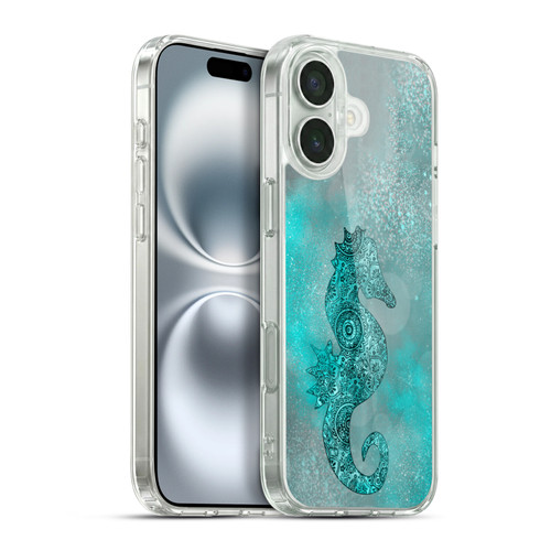 LebensArt Beings Seahorse Soft Gel Case for Apple iPhone 16 Plus & MagSafe