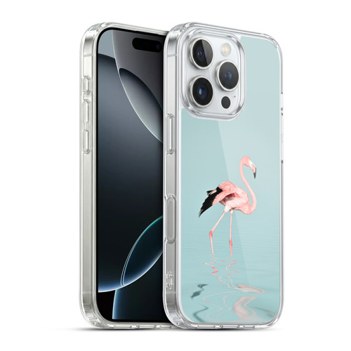 LebensArt Beings Flamingo Soft Gel Case for Apple iPhone 16 Pro & MagSafe
