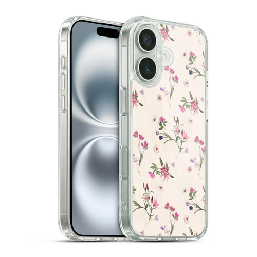 Micklyn Le Feuvre Florals Scattered Soft Gel Case for Apple iPhone 16 & MagSafe