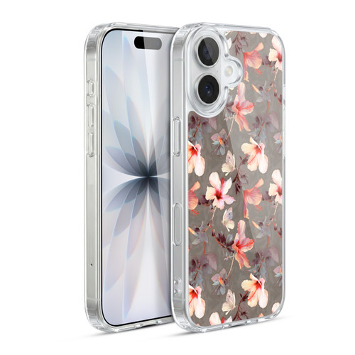 Micklyn Le Feuvre Florals Coral Hibiscus Soft Gel Case for Apple iPhone 17