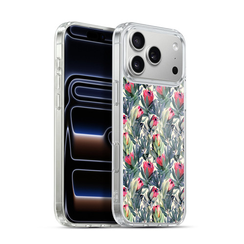 Micklyn Le Feuvre Florals Painted Protea Soft Gel Case for Apple iPhone 17 Pro Max