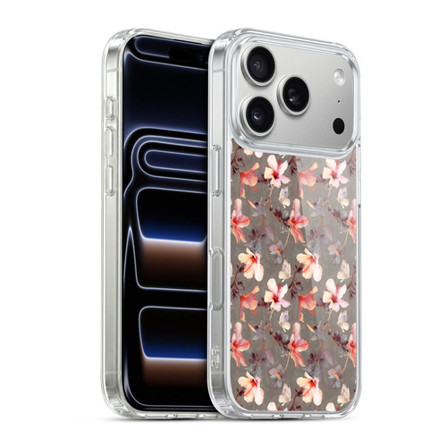 Micklyn Le Feuvre Florals Coral Hibiscus Soft Gel Case for Apple iPhone 17 Pro