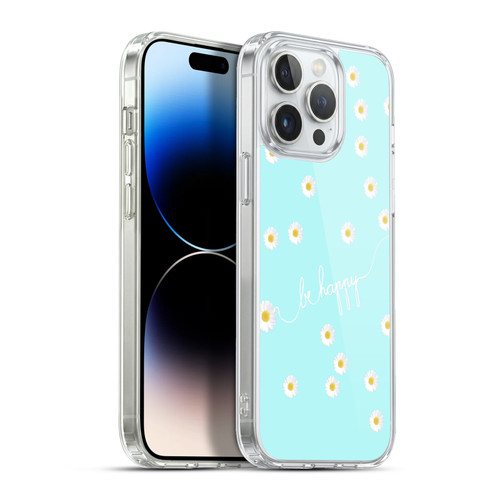 Monika Strigel Happy Daisy Aqua Soft Gel Case for Apple iPhone 13 Pro Max & MagSafe