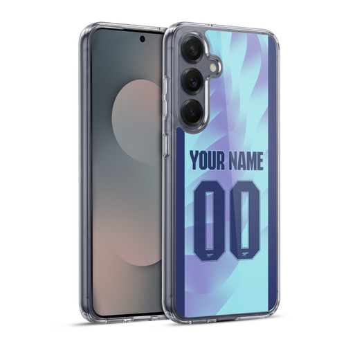 Custom Customised Personalised Arsenal FC 2024/25 Kit Third Soft Gel Case for Samsung Galaxy S25+ & MagSafe