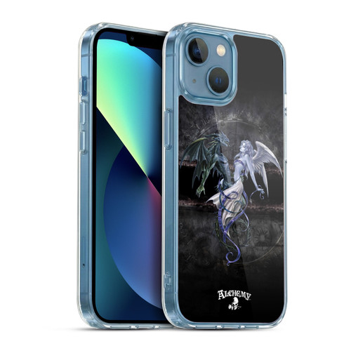 Alchemy Gothic Dragon Dark Chemical Wedding Soft Gel Case for Apple iPhone 13 Mini & MagSafe