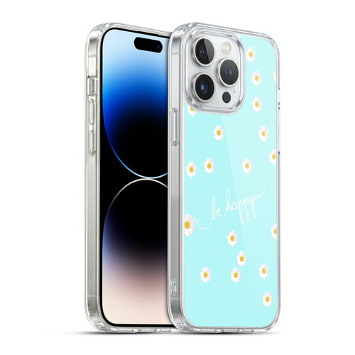 Monika Strigel Happy Daisy Aqua Soft Gel Case for Apple iPhone 14 Pro Max & MagSafe