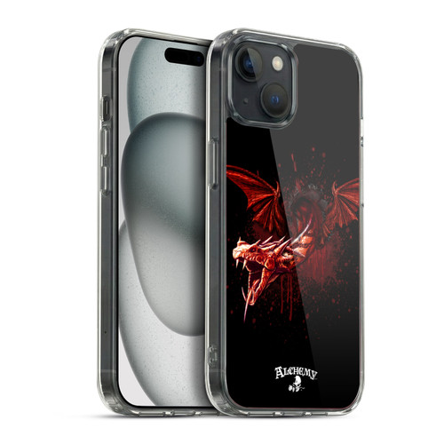 Alchemy Gothic Dragon Devils Travails Soft Gel Case for Apple iPhone 15 Plus & MagSafe
