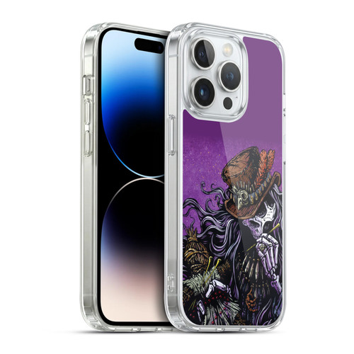 David Lozeau Colourful Grunge Voodoo Priest Soft Gel Case for Apple iPhone 14 Pro & MagSafe