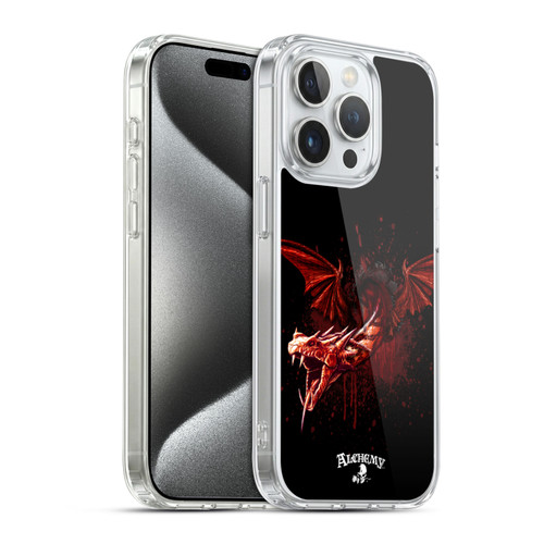 Alchemy Gothic Dragon Devils Travails Soft Gel Case for Apple iPhone 15 Pro & MagSafe