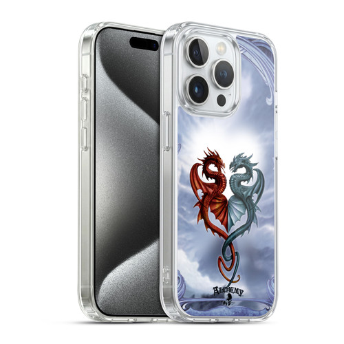 Alchemy Gothic Dragon Draconic Tryst Soft Gel Case for Apple iPhone 15 Pro & MagSafe