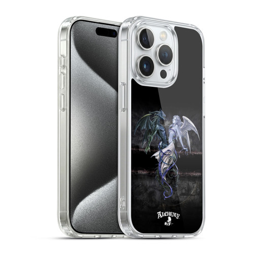 Alchemy Gothic Dragon Dark Chemical Wedding Soft Gel Case for Apple iPhone 15 Pro & MagSafe