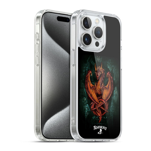Alchemy Gothic Dragon Wyverex Auctor Soft Gel Case for Apple iPhone 15 Pro & MagSafe