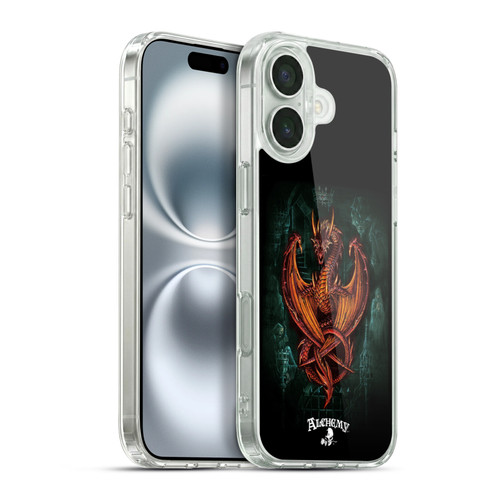 Alchemy Gothic Dragon Wyverex Auctor Soft Gel Case for Apple iPhone 16 Plus & MagSafe