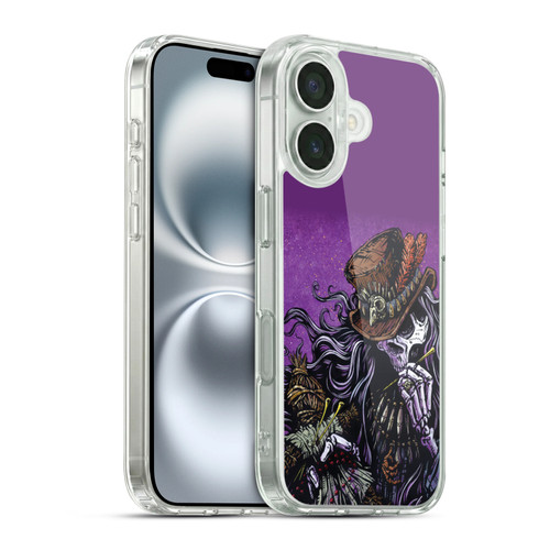 David Lozeau Colourful Grunge Voodoo Priest Soft Gel Case for Apple iPhone 16 & MagSafe