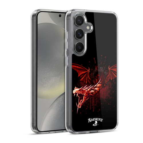 Alchemy Gothic Dragon Devils Travails Soft Gel Case for Samsung Galaxy S24 5G & MagSafe