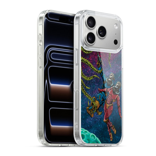 David Lozeau Colourful Grunge Astronaut Space Couple Love Soft Gel Case for Apple iPhone 17 Pro Max