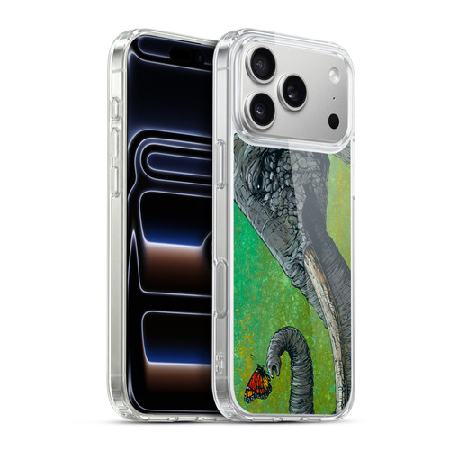David Lozeau Colourful Grunge The Elephant Soft Gel Case for Apple iPhone 17 Pro Max