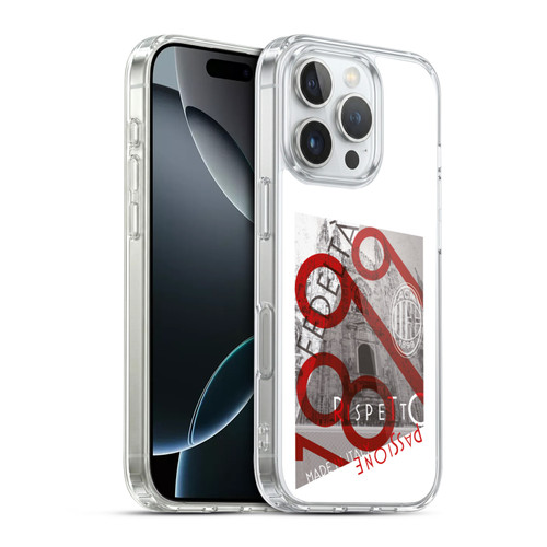 AC Milan Adults Passion Soft Gel Case for Apple iPhone 16 Pro & MagSafe
