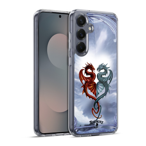 Alchemy Gothic Dragon Draconic Tryst Soft Gel Case for Samsung Galaxy S25+ & MagSafe