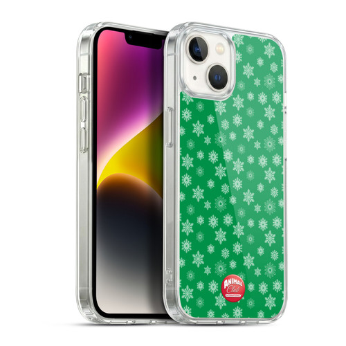 Animal Club International Patterns Snowflakes Soft Gel Case for Apple iPhone 14 Plus & MagSafe