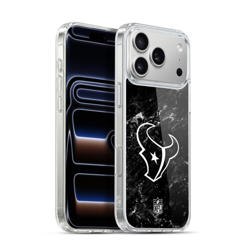 NFL Houston Texans Artwork Marble Soft Gel Case for Apple iPhone 17 Pro Max