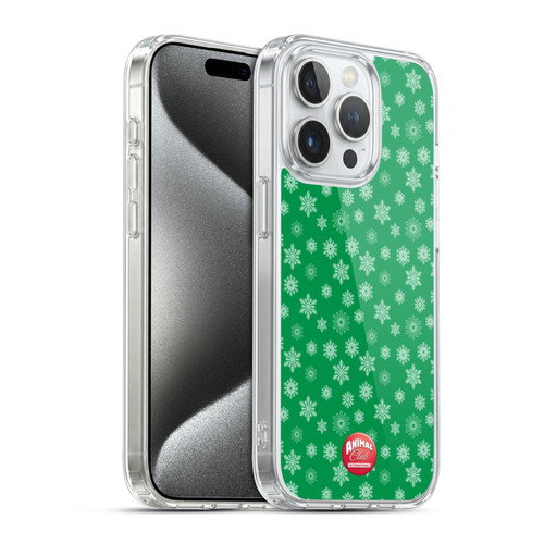 Animal Club International Patterns Snowflakes Soft Gel Case for Apple iPhone 15 Pro & MagSafe
