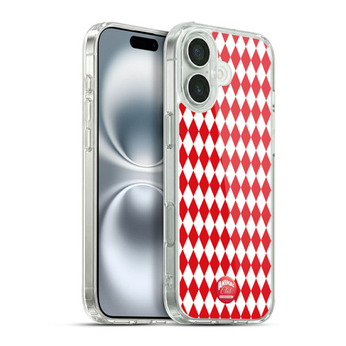 Animal Club International Patterns Diamond Soft Gel Case for Apple iPhone 16 Plus & MagSafe