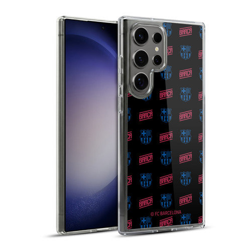 FC Barcelona Forca Barca Pattern Soft Gel Case for Samsung Galaxy S23 Ultra 5G & MagSafe