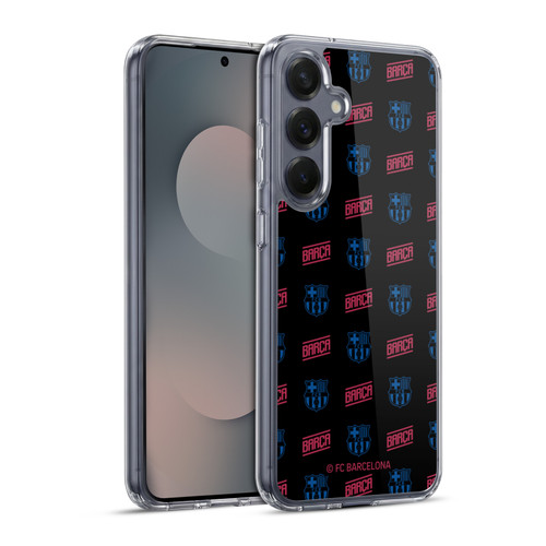 FC Barcelona Forca Barca Pattern Soft Gel Case for Samsung Galaxy S25+ & MagSafe
