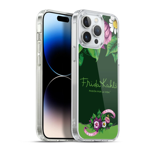 Frida Kahlo Purple Florals Blooms Soft Gel Case for Apple iPhone 13 Pro Max & MagSafe