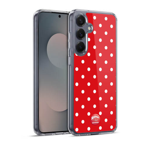 Animal Club International Patterns Polka Dots Red Soft Gel Case for Samsung Galaxy S25+ & MagSafe