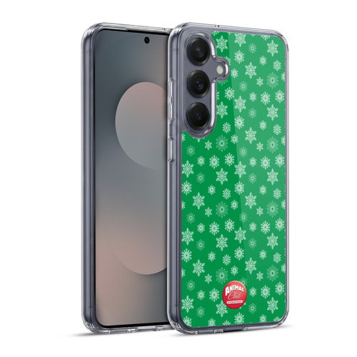 Animal Club International Patterns Snowflakes Soft Gel Case for Samsung Galaxy S25+ & MagSafe