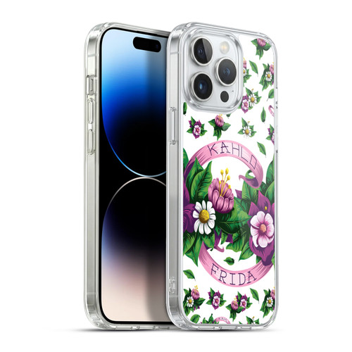 Frida Kahlo Purple Florals Ribbon Soft Gel Case for Apple iPhone 13 Pro Max & MagSafe