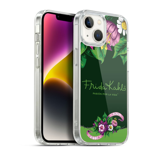 Frida Kahlo Purple Florals Blooms Soft Gel Case for Apple iPhone 14