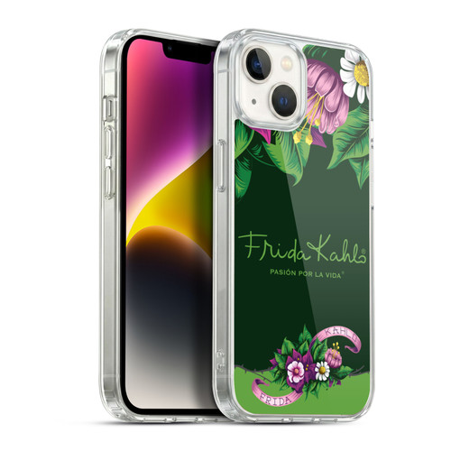 Frida Kahlo Purple Florals Blooms Soft Gel Case for Apple iPhone 14 Plus & MagSafe