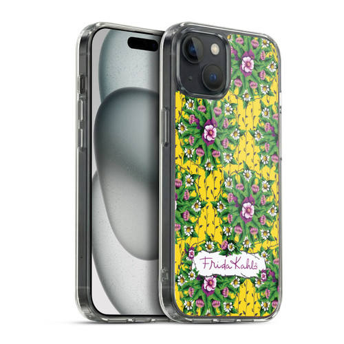 Frida Kahlo Purple Florals Mandala Soft Gel Case for Apple iPhone 15 Plus & MagSafe
