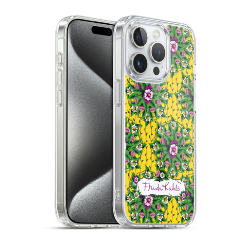 Frida Kahlo Purple Florals Mandala Soft Gel Case for Apple iPhone 15 Pro & MagSafe