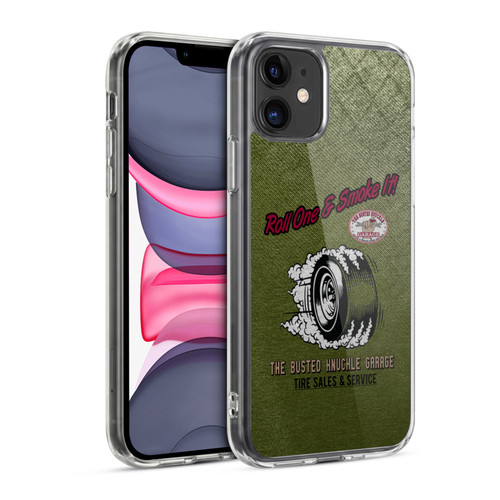 Busted Knuckle Garage Graphics Tire Soft Gel Case for Apple iPhone 11