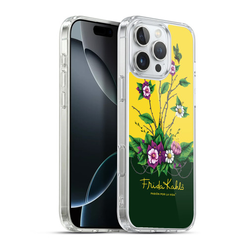 Frida Kahlo Purple Florals Shrub Soft Gel Case for Apple iPhone 16 Pro Max & MagSafe