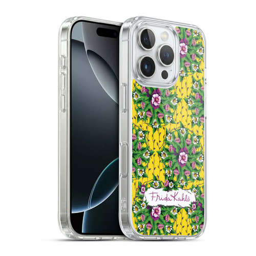 Frida Kahlo Purple Florals Mandala Soft Gel Case for Apple iPhone 16 Pro & MagSafe