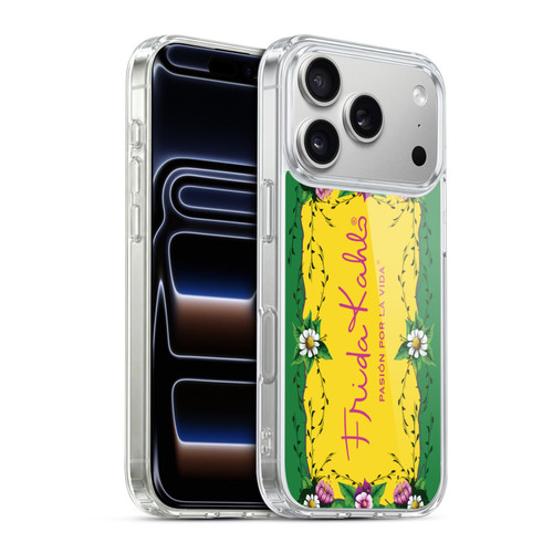 Frida Kahlo Purple Florals Frame Soft Gel Case for Apple iPhone 17 Pro