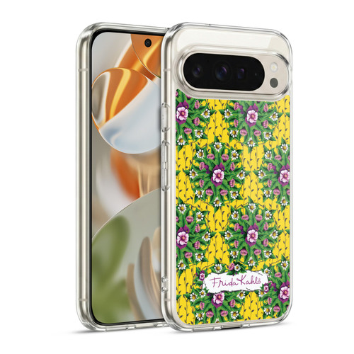 Frida Kahlo Purple Florals Mandala Soft Gel Case for Google Pixel 9 / Pixel 9 Pro