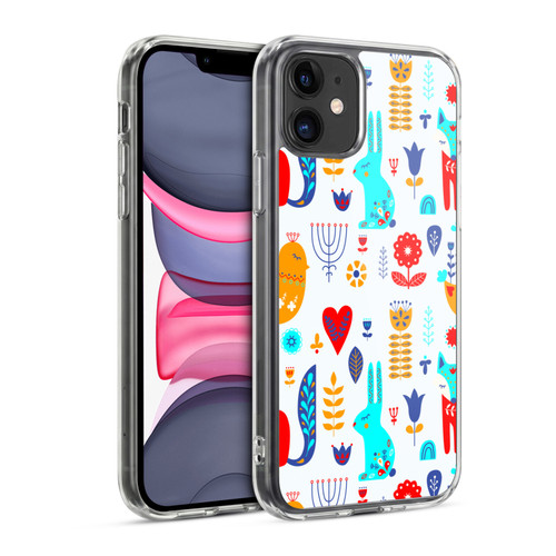 Haroulita Forest Bunny And Fox Soft Gel Case for Apple iPhone 11