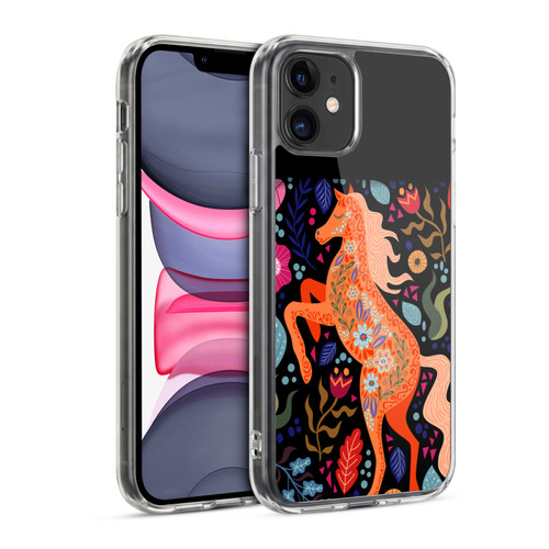 Haroulita Forest Flower Horse Soft Gel Case for Apple iPhone 11