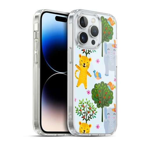 Haroulita Forest Tiger And Elephant Soft Gel Case for Apple iPhone 13 Pro & MagSafe