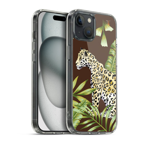 Haroulita Forest Leopard Soft Gel Case for Apple iPhone 15 Plus & MagSafe