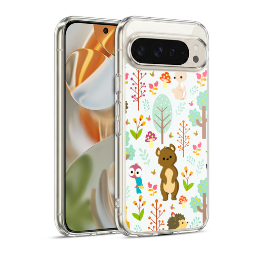 Haroulita Forest Adorable Bear Soft Gel Case for Google Pixel 9 / Pixel 9 Pro