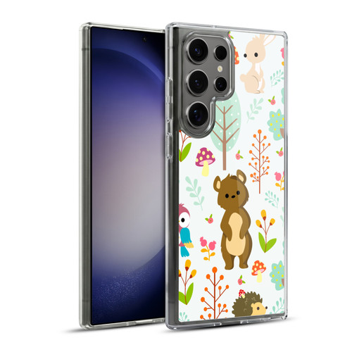 Haroulita Forest Adorable Bear Soft Gel Case for Samsung Galaxy S23 Ultra 5G & MagSafe